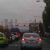 Photo taken at Lander Train Crossing by Leland l. on 10/12/2013