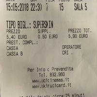 Photo taken at UCI Cinemas Meridiana by Francesco C. on 5/15/2018