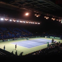 Photo taken at Davis CUP Russia Vs Poland by Oksi L. on 2/2/2014