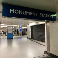 Photo taken at Monument London Underground Station by I B. on 2/19/2024