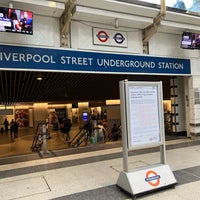 Photo taken at Liverpool Street London Underground Station by I B. on 6/22/2022