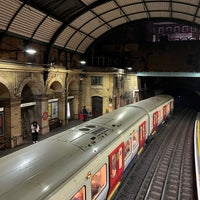 Photo taken at Platform 1 (W&amp;#39;bound Circle, District) by I B. on 3/12/2022