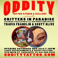 Foto diambil di Oddity Tattoo Studio &amp;amp; Gallery oleh Melanie F. pada 10/1/2013