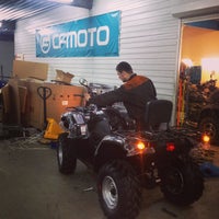 Photo taken at OlimpMoto by Муслим on 4/8/2014