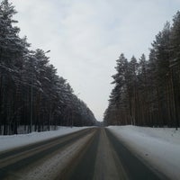 Photo taken at поворот на Зеленый бор by Dmitry D. on 1/1/2013