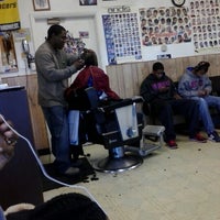 Photo taken at Mike&amp;#39;s Barber Shop by Crystina B. on 1/4/2013