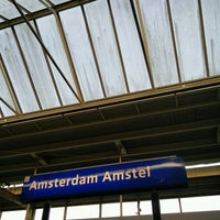 Photo taken at Station Amsterdam Amstel by Guarasi N. on 2/21/2017