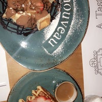 Photo taken at Nouveau Waffle by M H. on 5/4/2018
