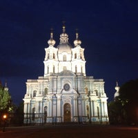 Photo taken at Smolny Cathedral by Caroline P. on 6/5/2013