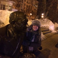 Photo taken at Monument to Evgeny Evstigneev by Natalia L. on 3/22/2016