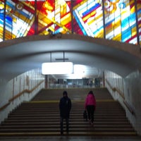 Photo taken at metro Pobeda by Ekaterina K. on 11/12/2017