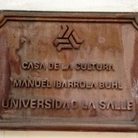 Photo taken at Casa de la Cultura de la Universidad de La Salle by Federiko on 6/25/2013