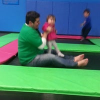 Photo taken at Bounce Trampoline Sports by Victoria Z. on 2/7/2013