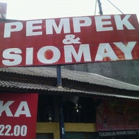 Photo taken at Pempek Asli Palembang &amp;quot;Ulu Bundar&amp;quot; by Tian T. on 12/23/2012