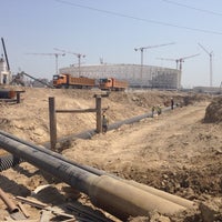 Photo taken at Baku Olimpiyat Stadı Projesi by Bahadır Y. on 9/21/2014