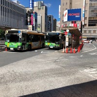 Photo taken at Kinshicho Sta. (South Exit) Bus Stop by さるびぃ on 7/17/2021