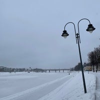 Photo taken at Набережная реки Великой by Алёна on 12/12/2021
