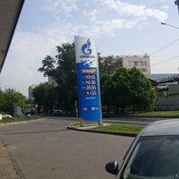Photo taken at Газпромнефть АЗС № 103 by Kylak on 5/18/2018