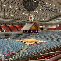 Photo taken at Edion Arena Osaka by Jonas D. on 3/21/2023