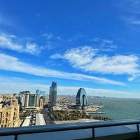 Photo taken at Dəniz Vağzalı / Baku Seaport by Emre V. on 11/26/2023