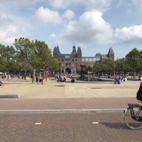 Photo taken at Museumplein vijver by Kelly G. on 8/21/2021