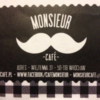 Photo taken at Monsieur cafe by Franziska S. on 1/2/2014