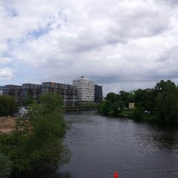 Photo taken at Röntgenbrücke by Violeta M. on 5/11/2014