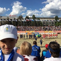 Photo taken at Чемпионат России по пляжному футболу by Александр M. on 7/10/2016