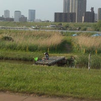 Photo taken at 北区 子どもの水辺 by taru t. on 5/6/2013