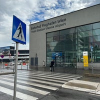 Photo taken at Vienna Airport Railway Station by kypexin on 8/4/2023