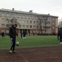 Photo taken at Стадион школы №501 by Vlada S. on 3/2/2014