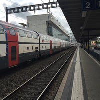 Photo taken at Bahnhof Frauenfeld by Ali Görkem on 9/5/2016