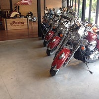 Photo taken at Indian Victory Motorcycle Showroom by Khunkim on 8/15/2014