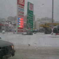 Photo taken at Лукойл АЗС № 6 by Александра К. on 12/26/2012