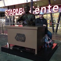 Photo taken at Chick Hearn Statue by Mike H. on 5/11/2013