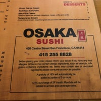 Photo taken at Osaka Sushi by Frank R. on 10/16/2018