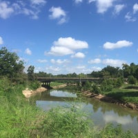 Photo taken at Buffalo Bayou Park by Amanda M. on 8/8/2015