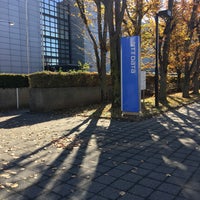Photo taken at NTTデータビル前バス停 by Ryo on 12/10/2017