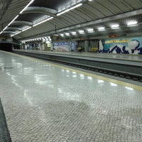 Photo taken at Metro Olivais [VM] by Pedro P. on 9/28/2012