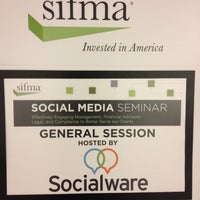 Photo taken at SIFMA by Rachel on 10/15/2012