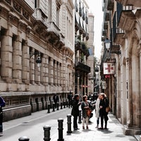 Photo taken at Plaça de Sant Jaume by Kevin K. on 5/2/2017