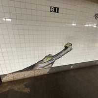 Photo taken at MTA Subway - 81st St/Museum of Natural History (B/C) by Beth S. on 3/17/2023