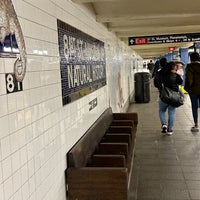 Photo taken at MTA Subway - 81st St/Museum of Natural History (B/C) by Beth S. on 3/17/2023