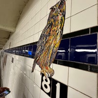 Photo taken at MTA Subway - 81st St/Museum of Natural History (B/C) by Beth S. on 3/17/2023