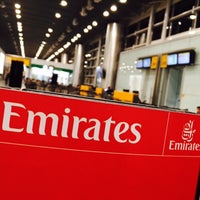 Photo taken at Check-in Emirates by Sergio G. on 12/6/2015