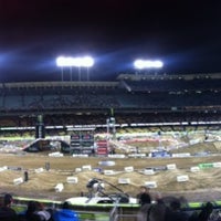 Photo taken at Supercross At Dodgers Rd 3 by Miika M. on 1/22/2012