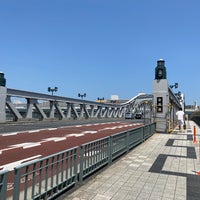 Photo taken at Shirahige Bridge by Fuuraru on 7/10/2023