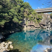 Photo taken at Cheonjeyeon Waterfall by Nouf K🐘 on 10/12/2023