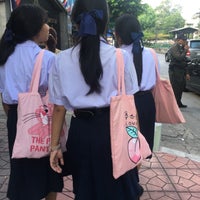Photo taken at Mahaprutaram Girls&amp;#39; School by Thangmorp on 3/3/2018