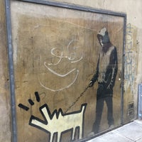 Photo taken at Banksy - &amp;quot;Keith Haring Dog &amp;amp; Hoodie&amp;quot; by Hironobu F. on 9/5/2015